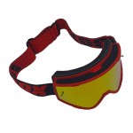 Ski, snowboard, motorcycling, cycling goggles, unisex, red frame, multicolor lens, O22RM